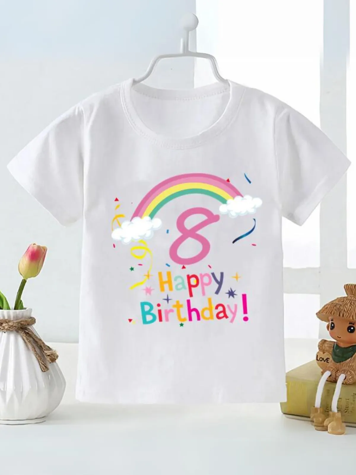 Rainbow Birthday T-Shirt for Kids - Cute and Casual Gift