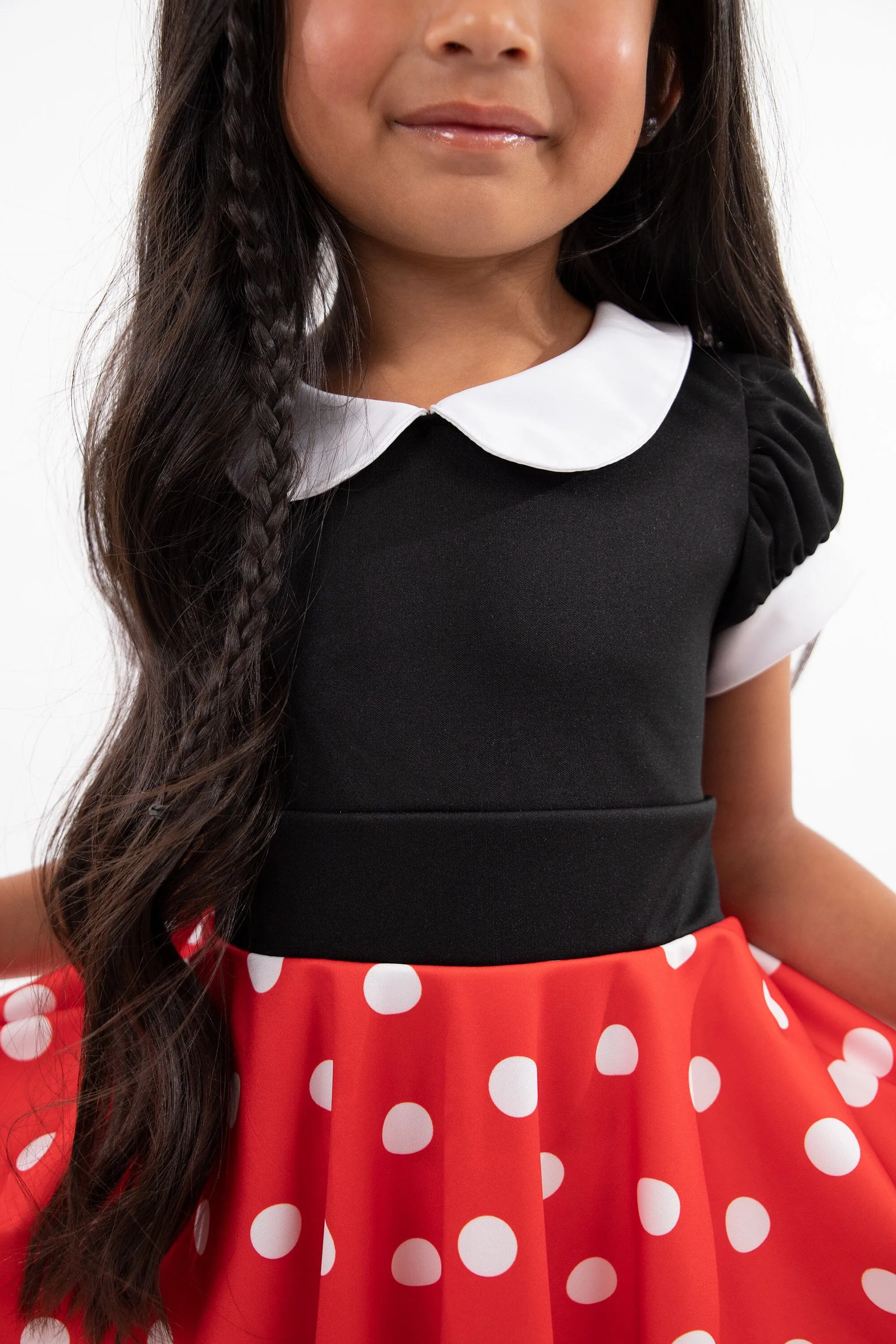 Retro Polka Dot Twirl Dress