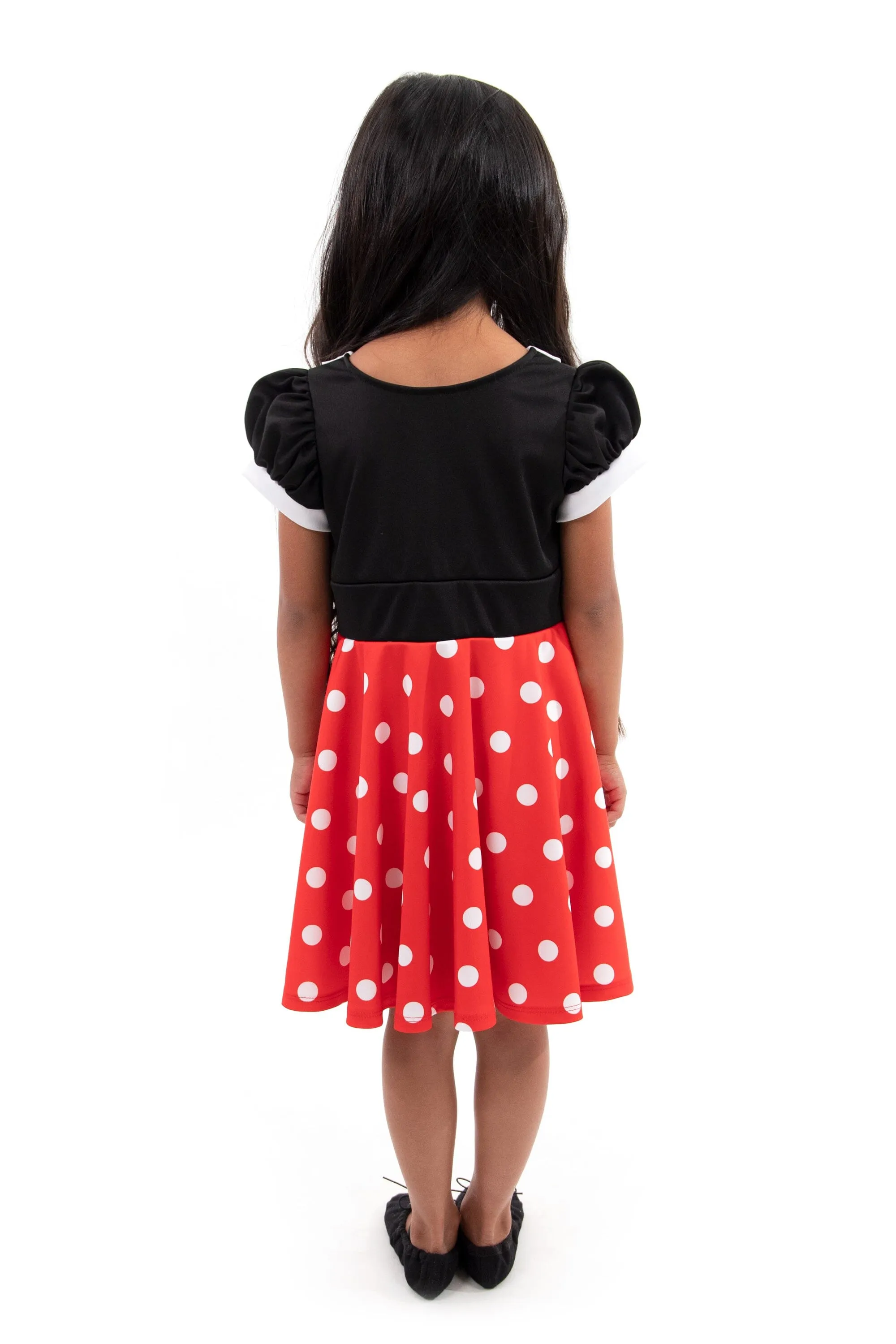 Retro Polka Dot Twirl Dress