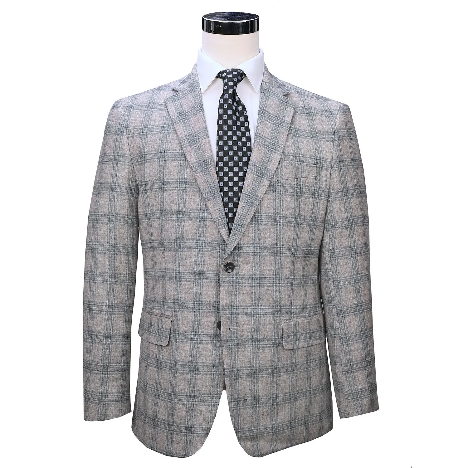 Roffe Gray Glenplaid Sport Coat