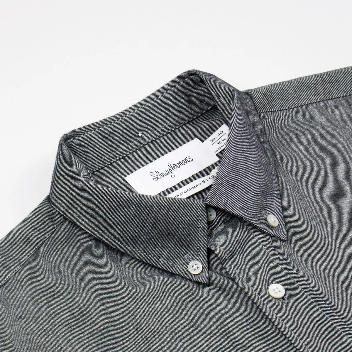 Schnayderman's - Leisure Shirt Twill One - Black