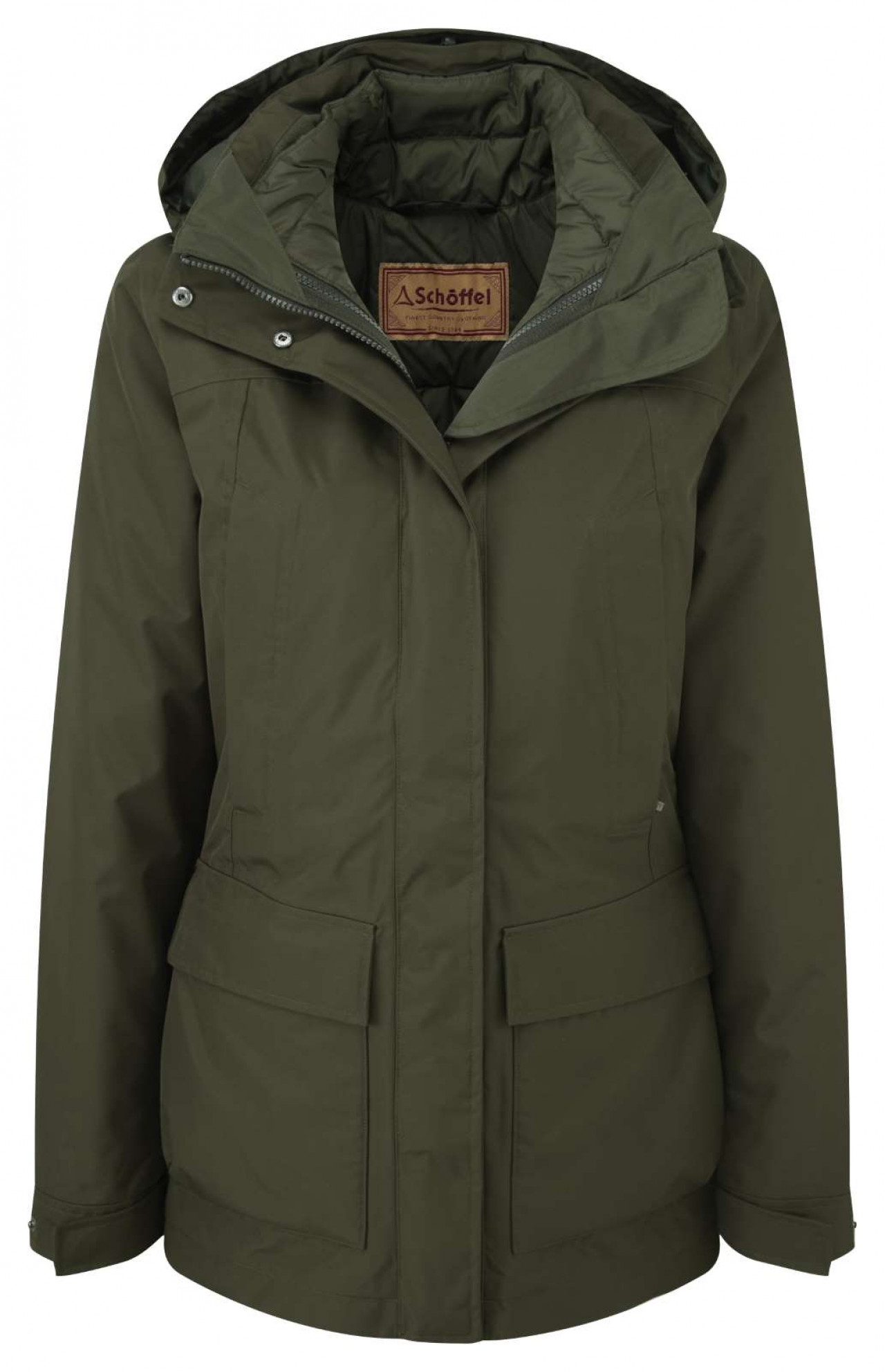 Schoffel Langham Coat Dark Olive