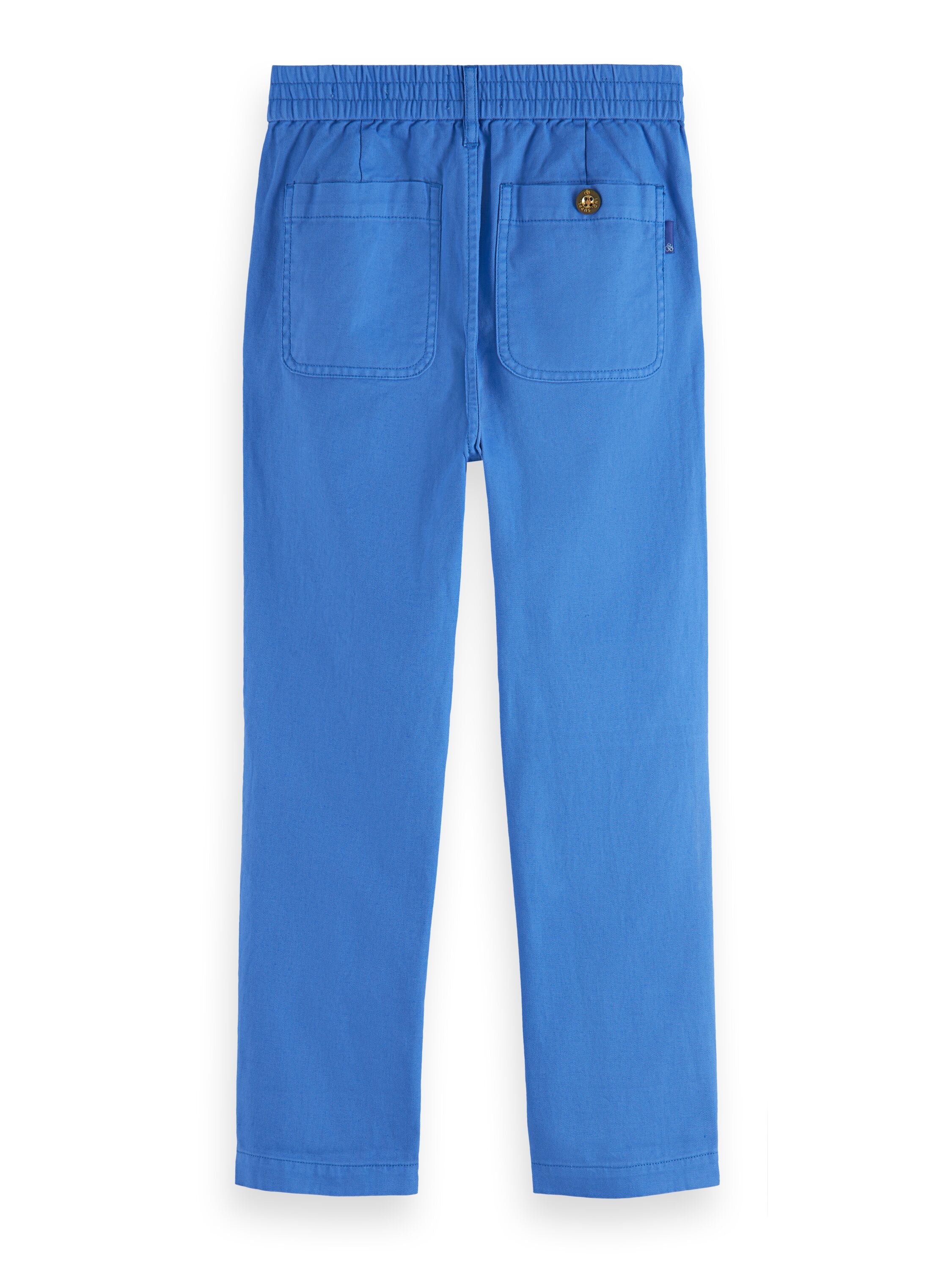 Scotch & Soda Boys Blue Loose-Tapered Fit Cotton Pants_ 177572