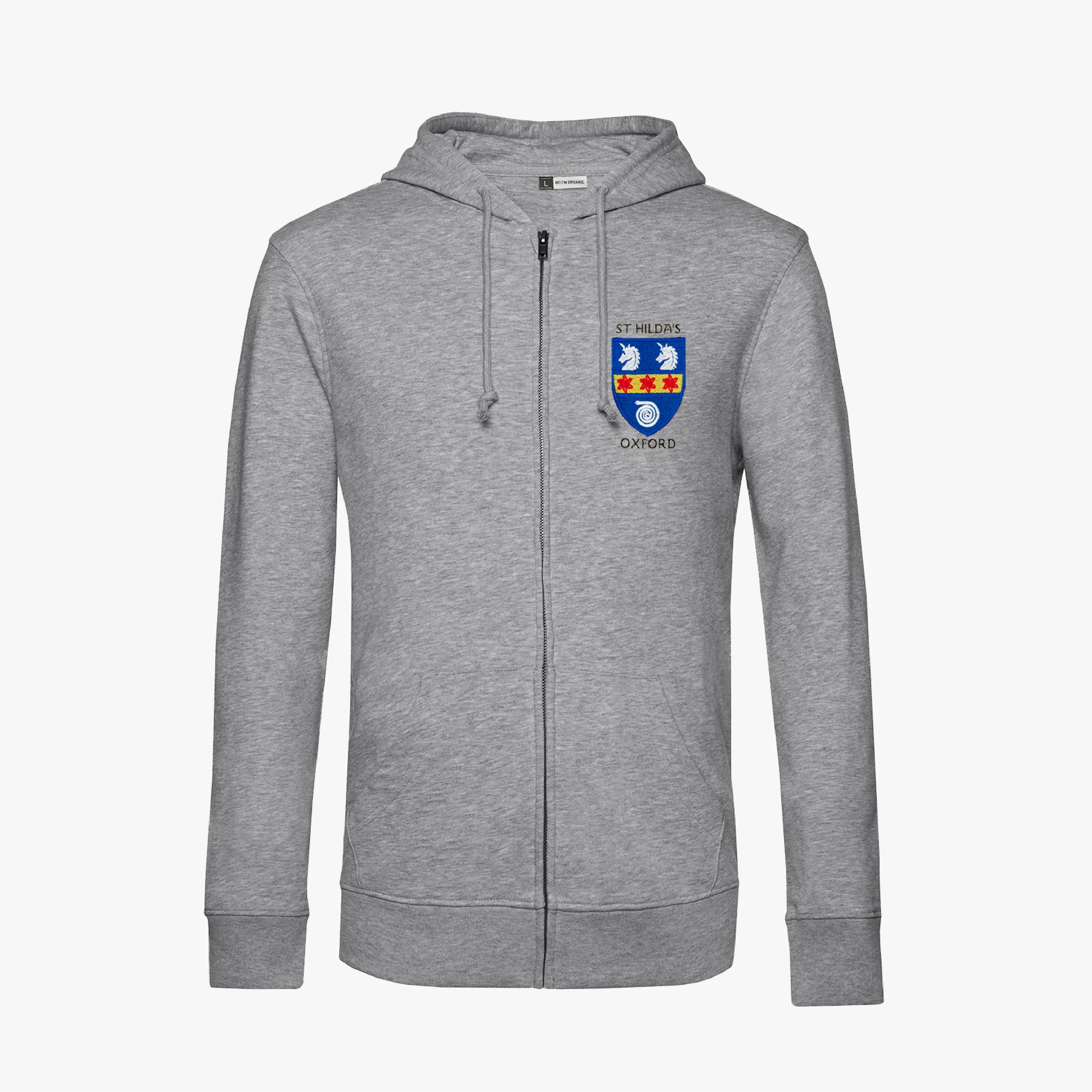 St Hilda's College Men's Organic Embroidered Zip Hoodie