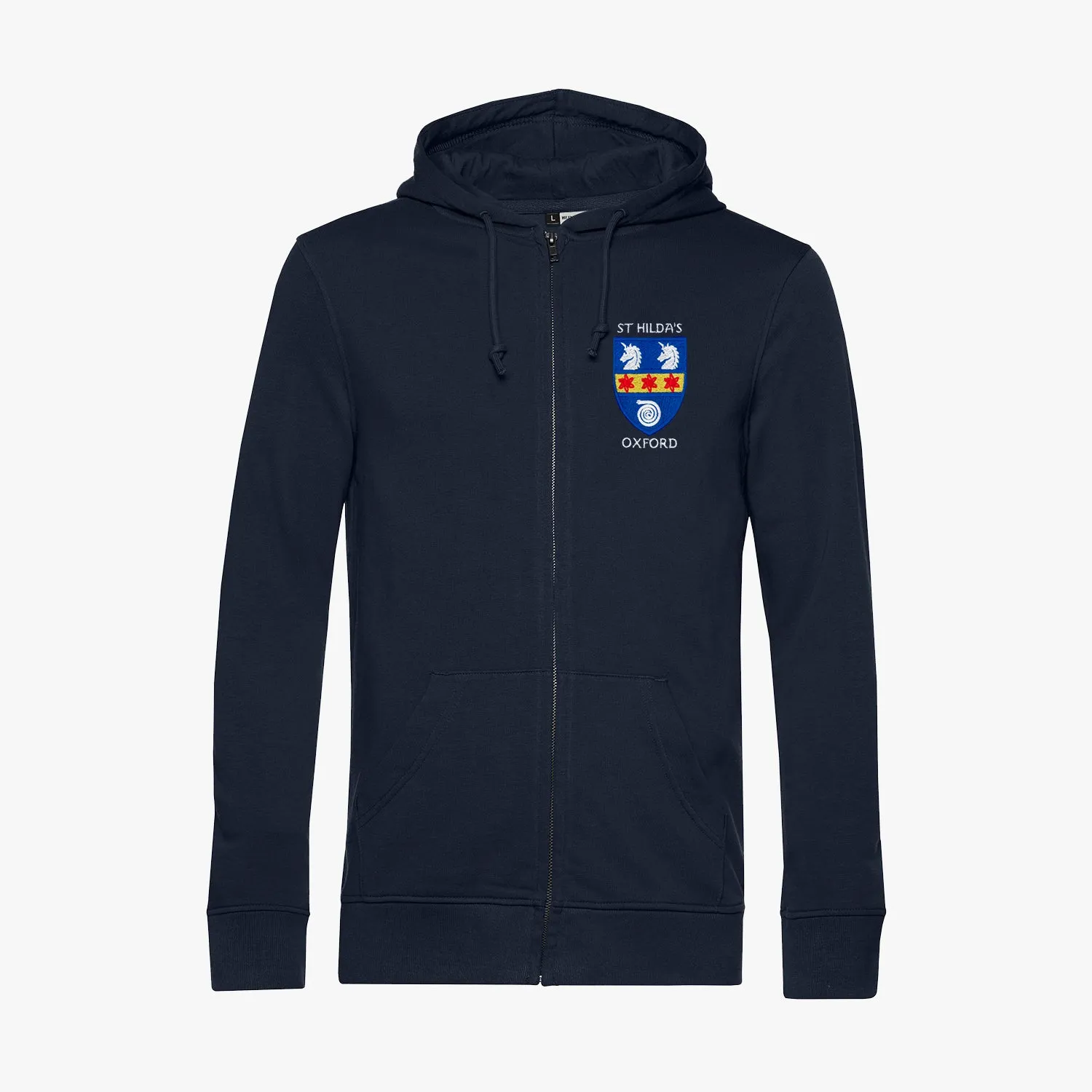 St Hilda's College Men's Organic Embroidered Zip Hoodie