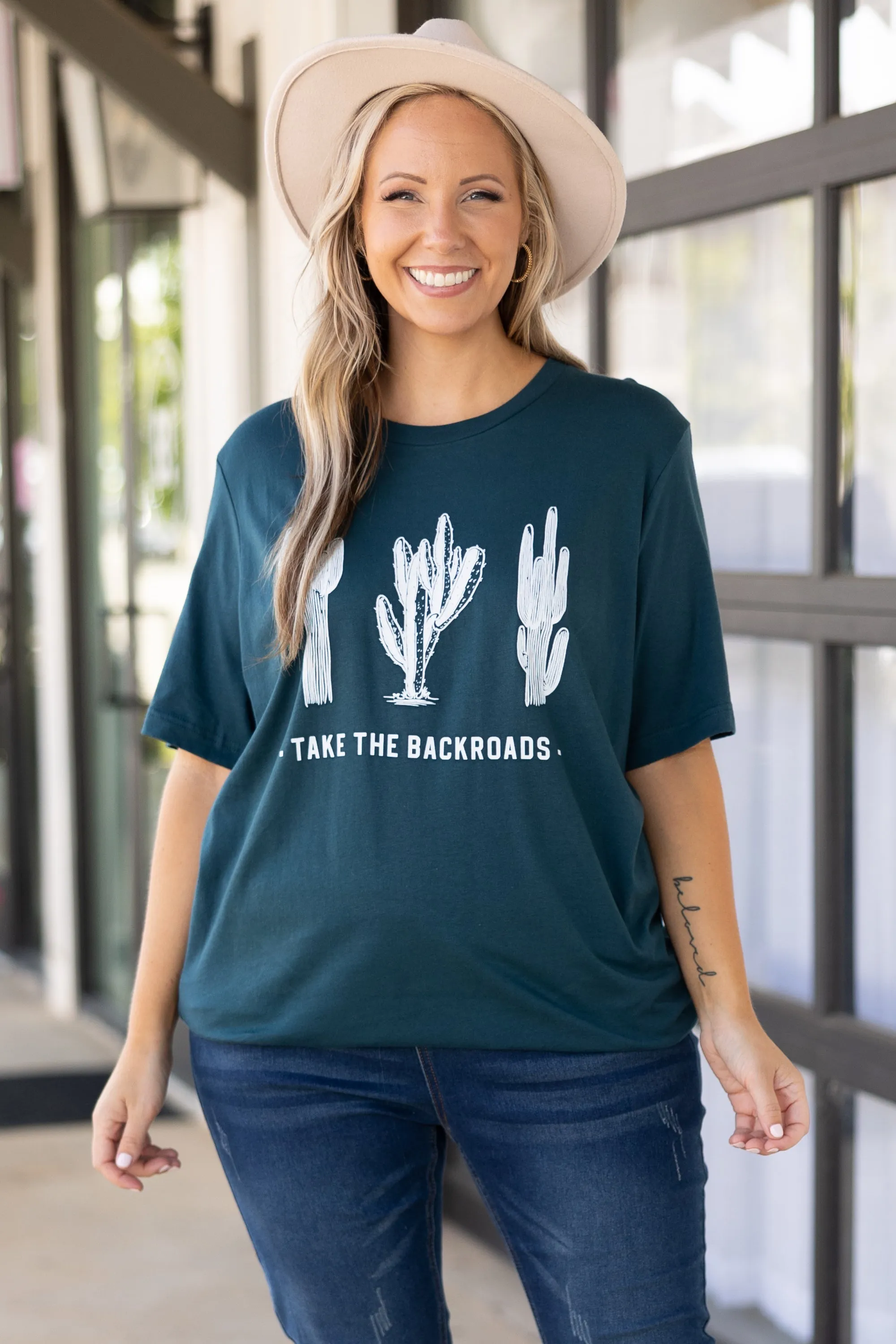 Take The Backroads Tee, Atlantic