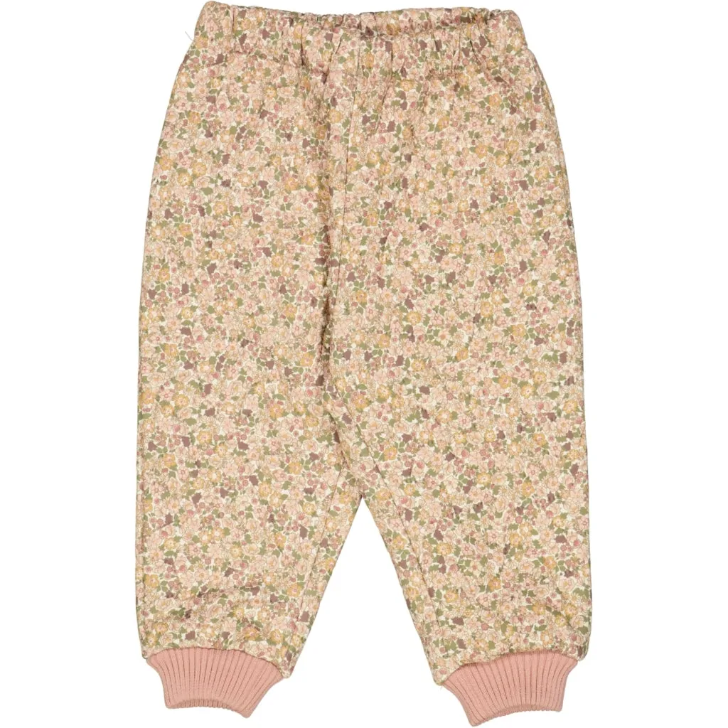 Thermo Pants Alex - eggshell flowers