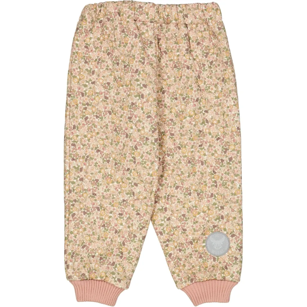 Thermo Pants Alex - eggshell flowers