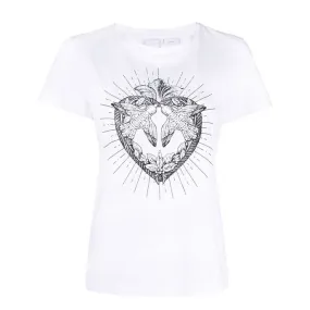 TSHIRT BOX JERSEY HEART Woman Shiny White