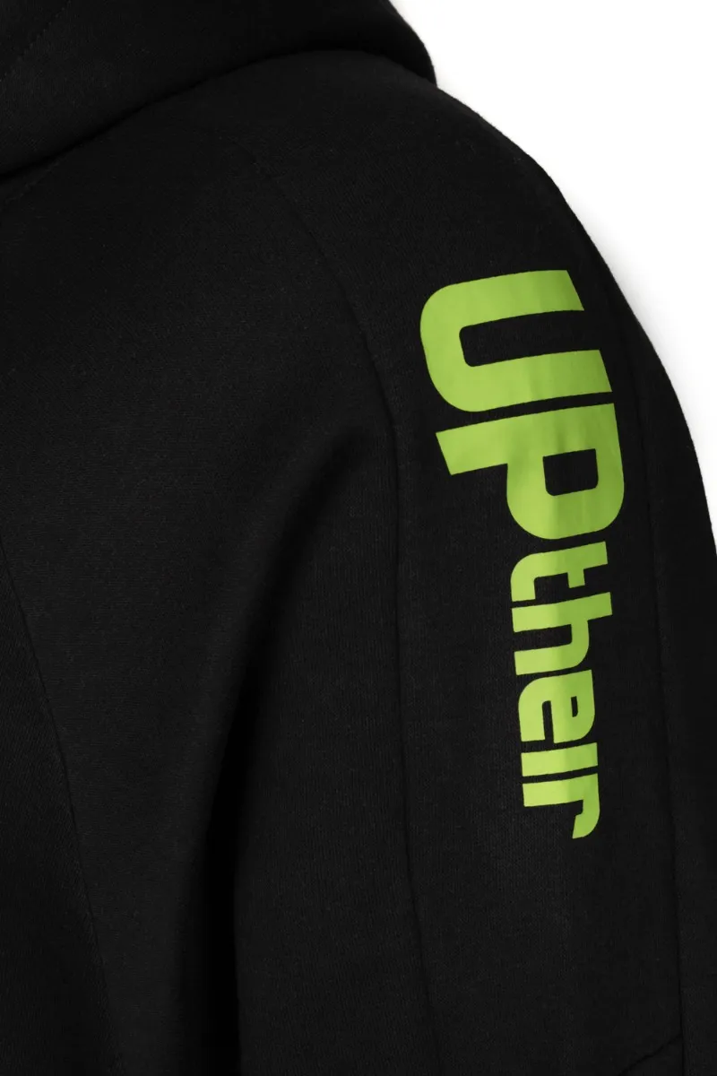 Uptheir Lando Logo Print Hoody & Jogger Tracksuit Set - Black