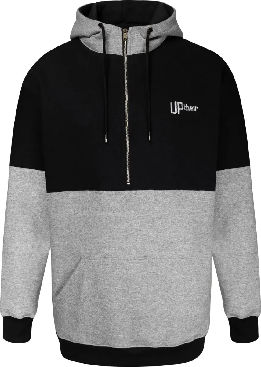 Uptheir Max Colour Block Hoody & Jogger Tracksuit Set - Black