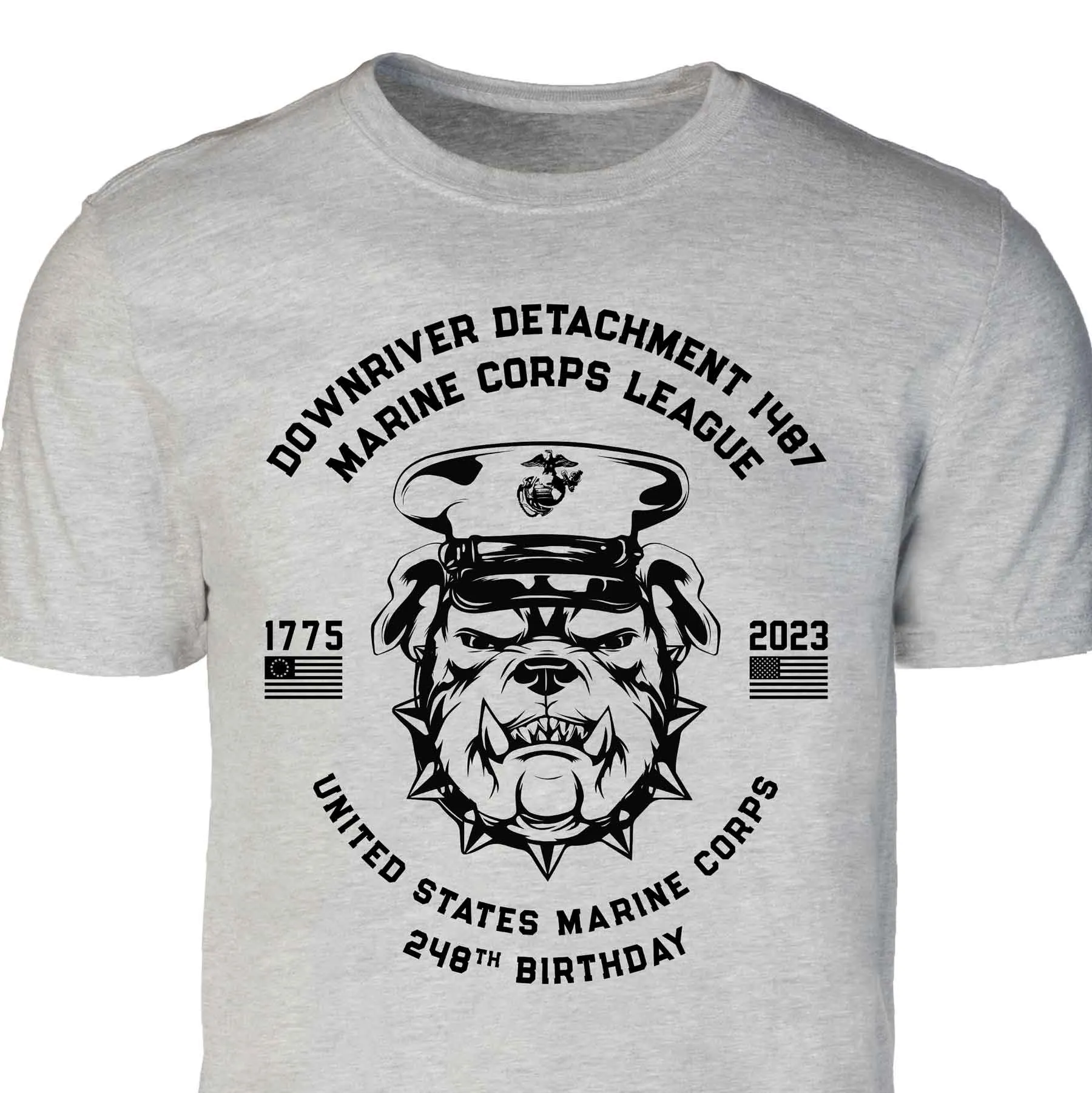 USMC 248th Birthday Bulldog Customizable Reunion T-shirt