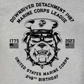 USMC 248th Birthday Bulldog Customizable Reunion T-shirt