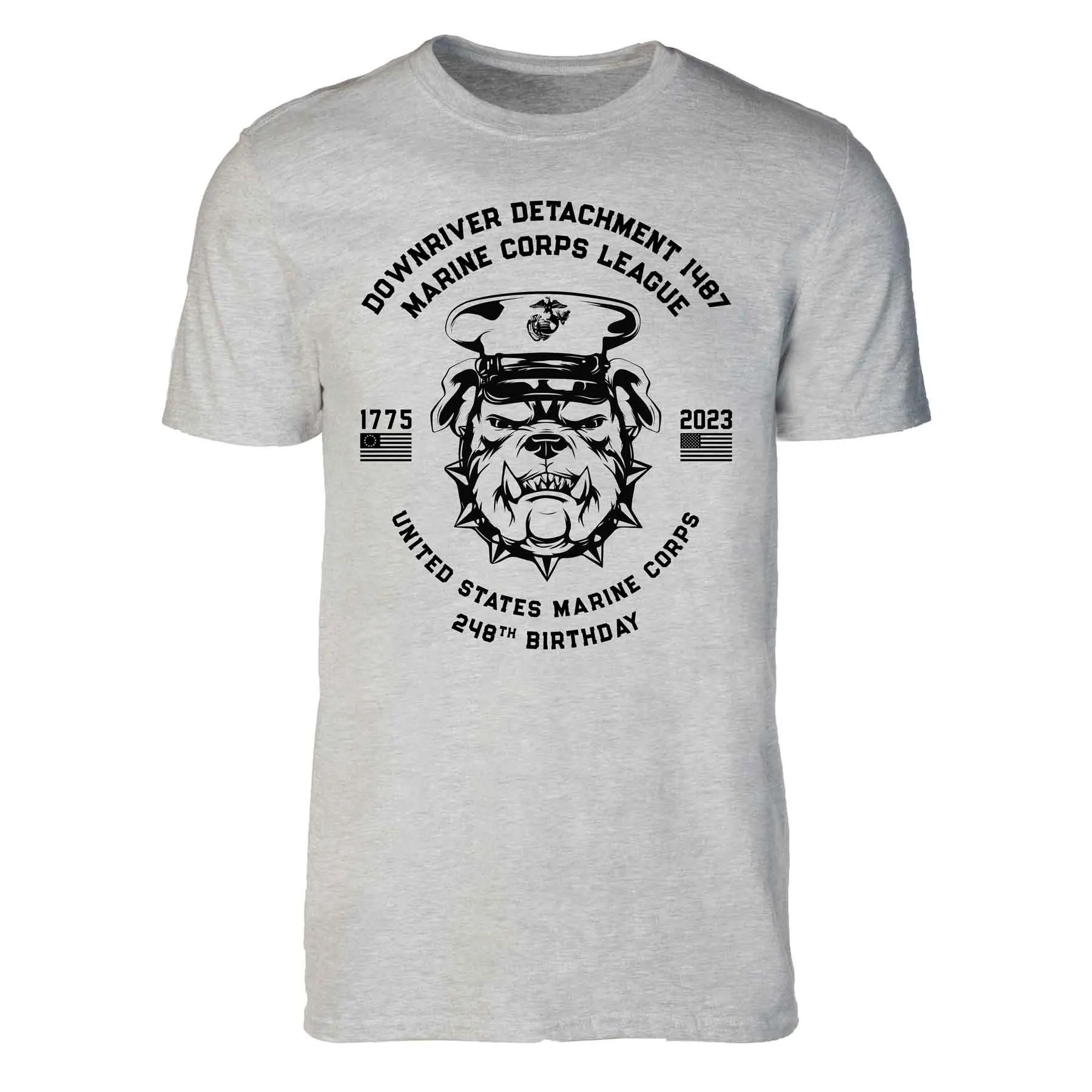 USMC 248th Birthday Bulldog Customizable Reunion T-shirt