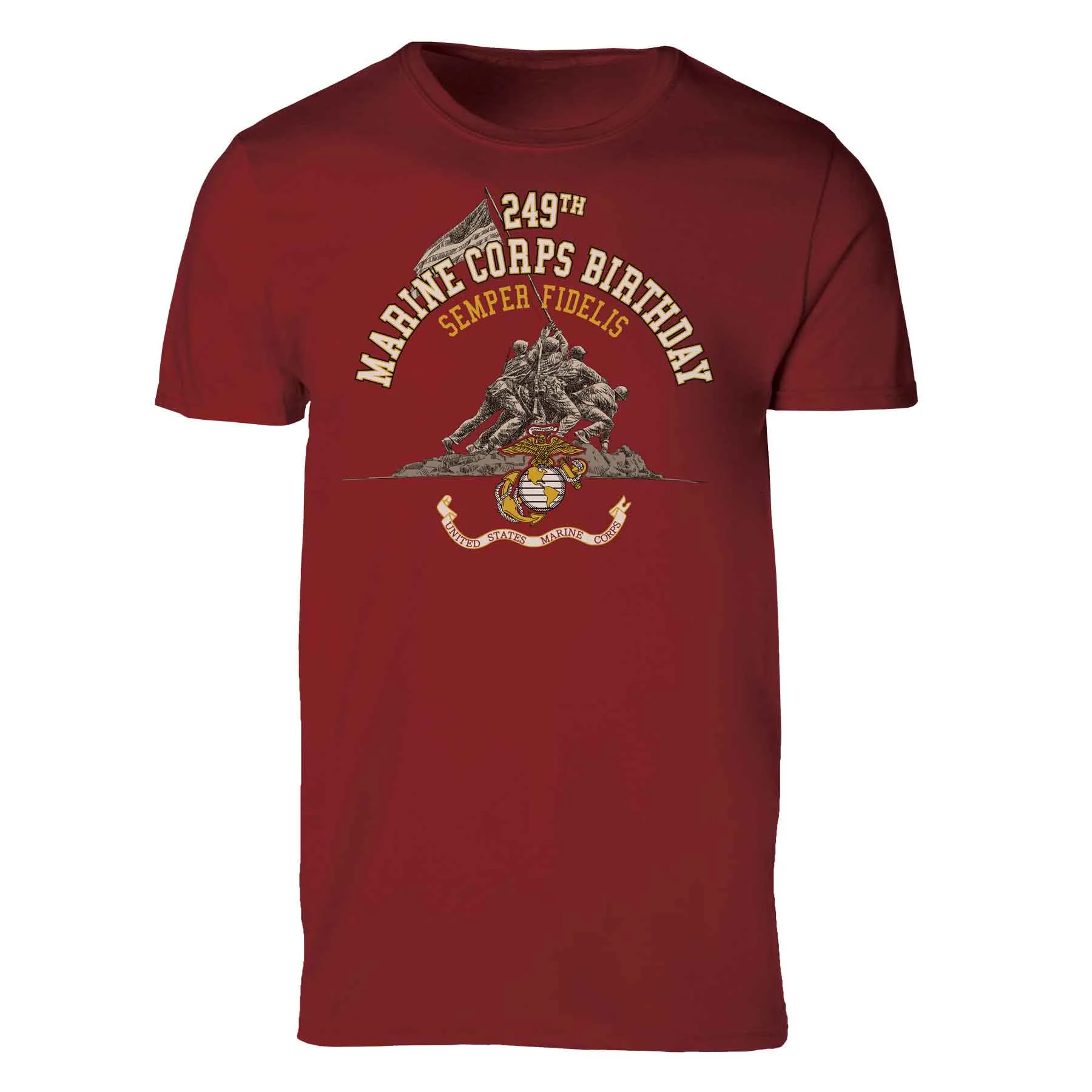 USMC 249th Birthday T-shirt - Front