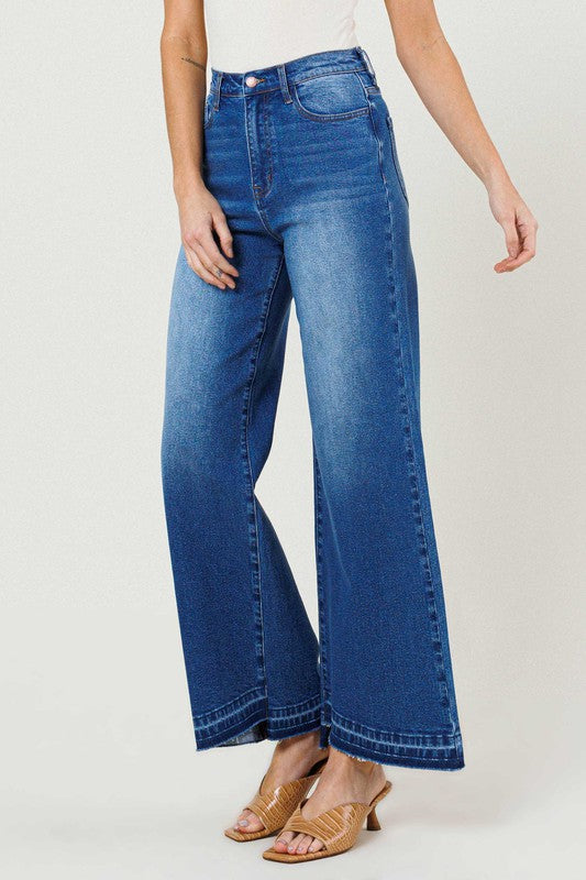 Val Denim High Waisted Wide Leg Jeans