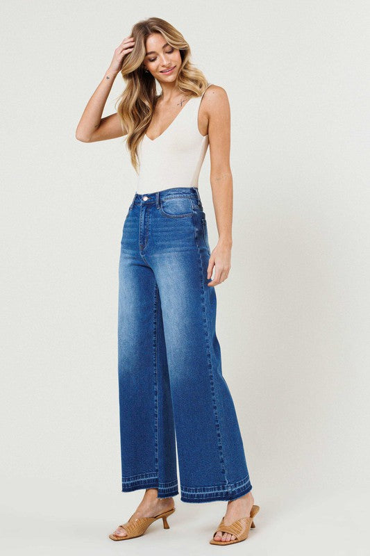 Val Denim High Waisted Wide Leg Jeans