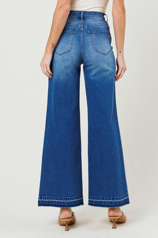 Val Denim High Waisted Wide Leg Jeans