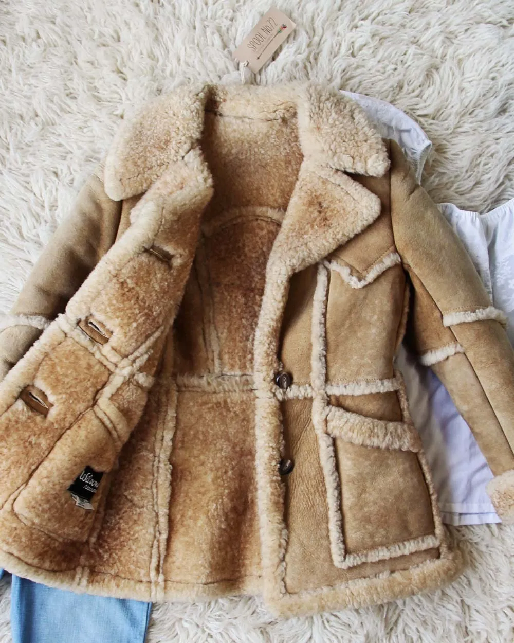 Vintage 70's Shearling Cozy Coat